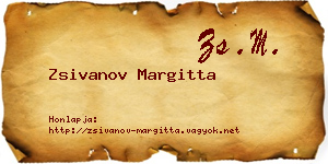 Zsivanov Margitta névjegykártya